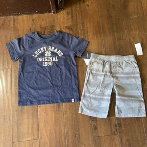 Boys lucky brand shorts set size 4